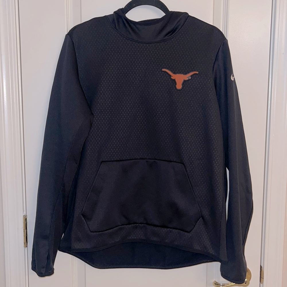 Nike Therma-Fit Texas Longhorn hoodie kangaroo pockets & thumbholes Black XL